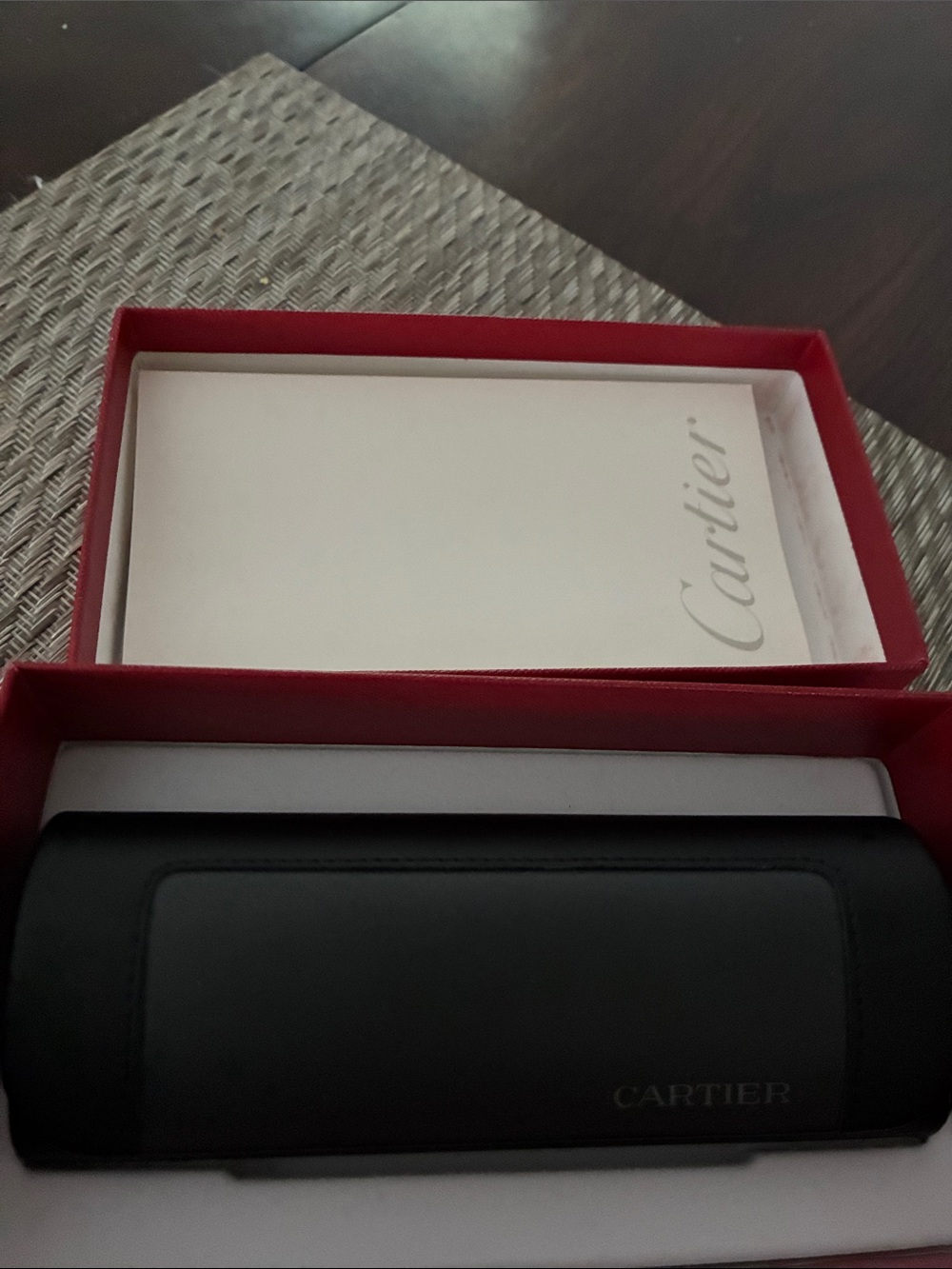 Cartier Red Box with Gold Script Logo - Picture 3 of 5